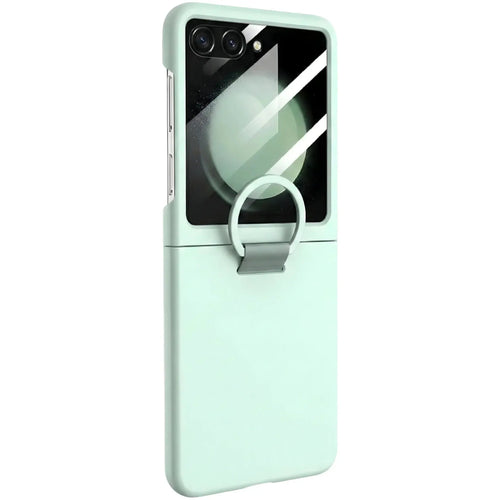 Funda de lujo con anillo y tacto mate para Samsung Galaxy Z Flip