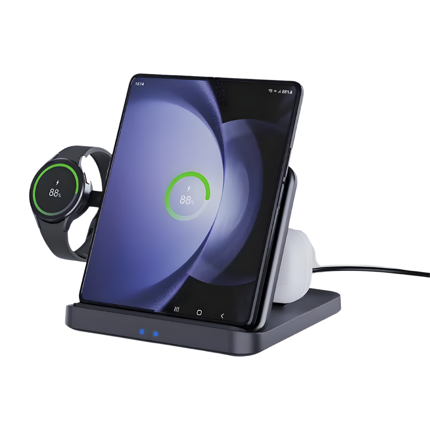 Carga - Teléfono, reloj, auriculares — todo a la vez