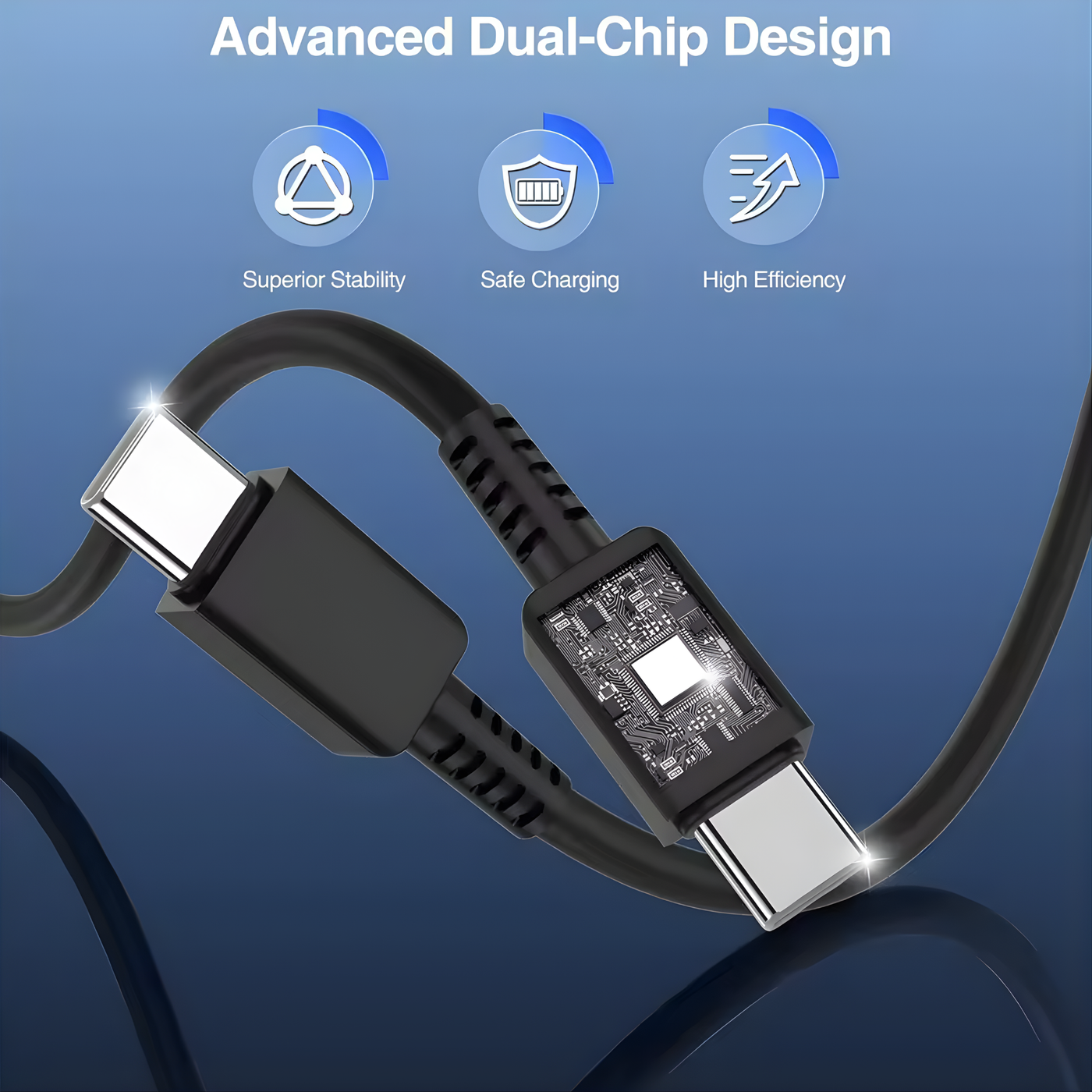 Conectar - Cable de cobre puro con doble chip