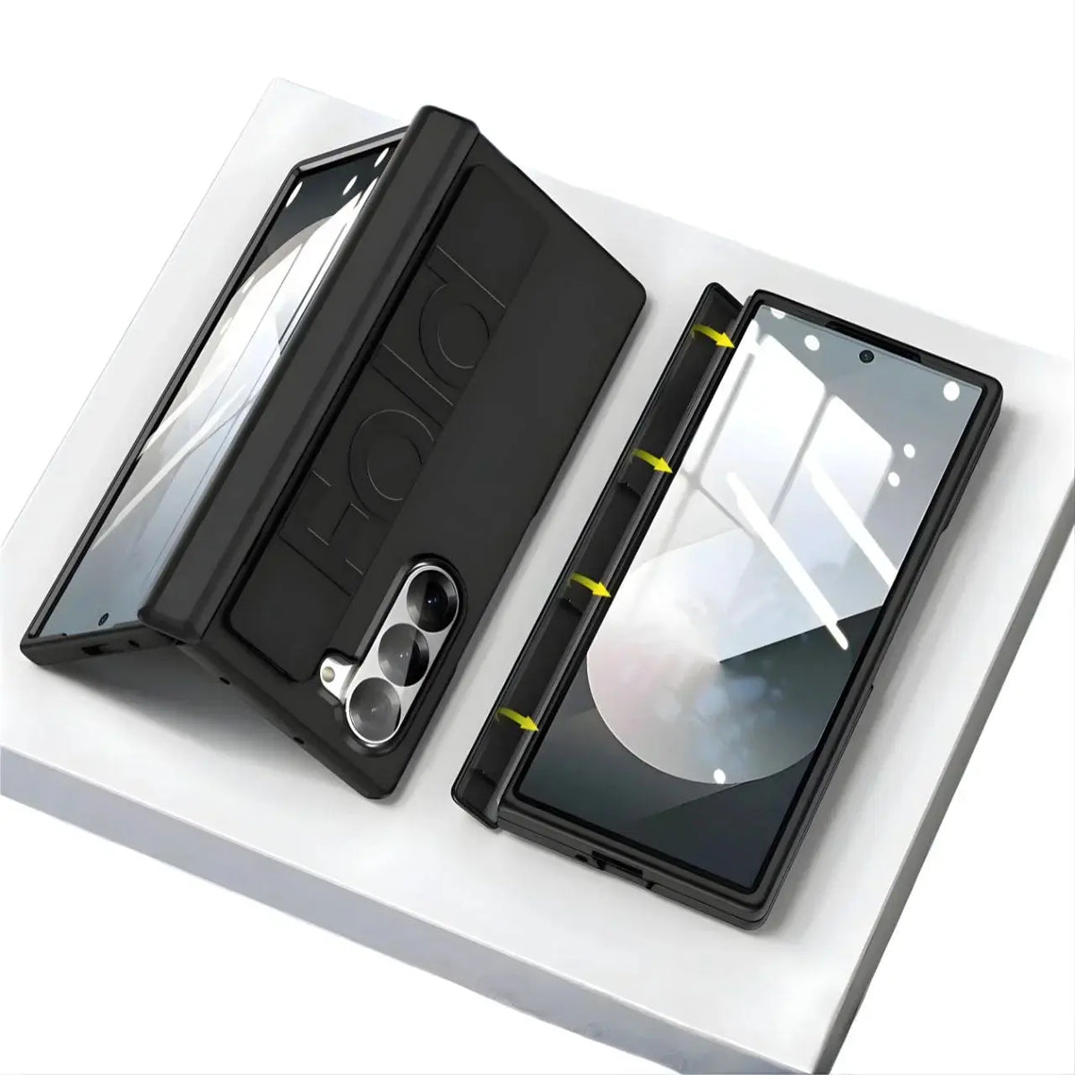 Axis P2 Galaxy Z Fold slim hinge case rear view