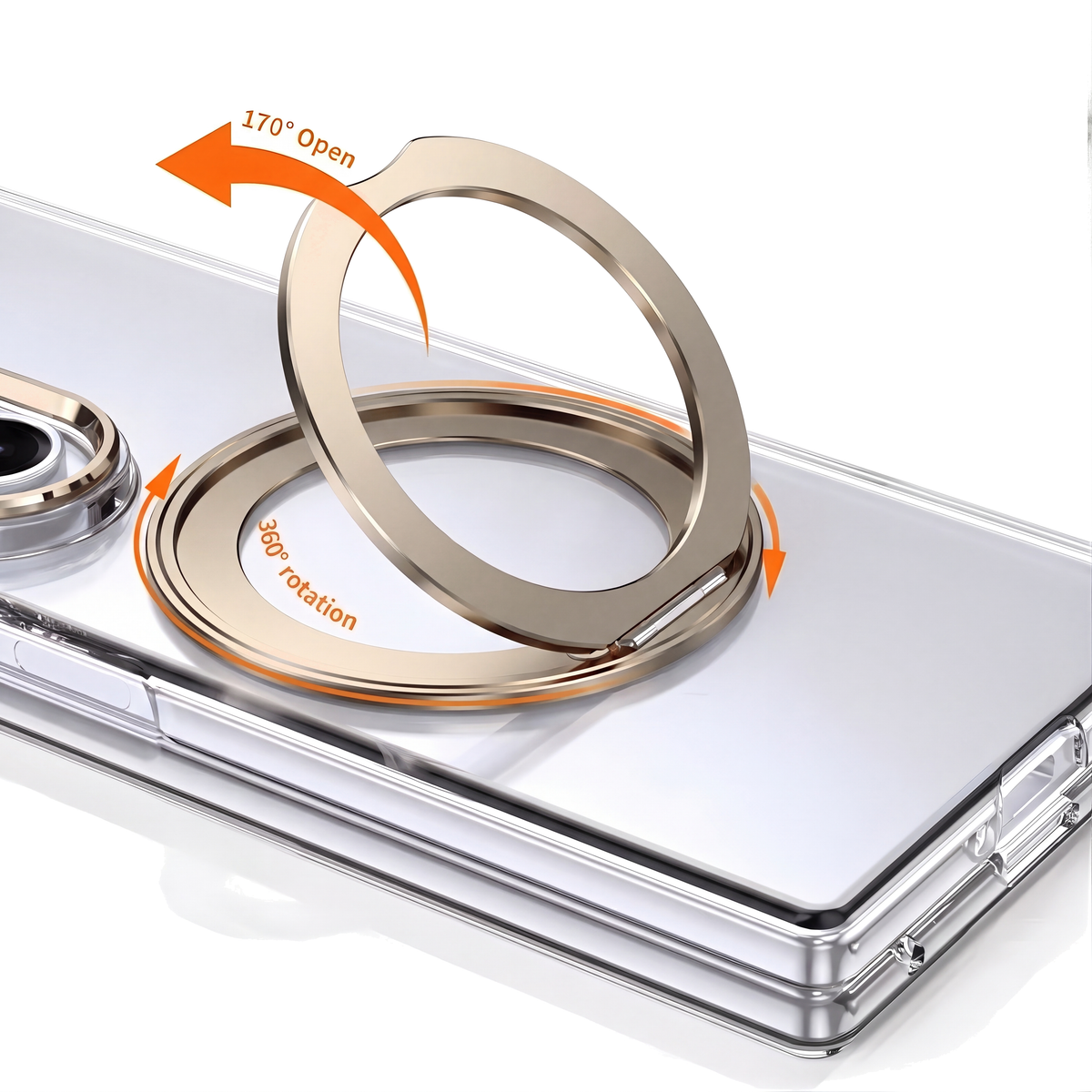 Axon M1 360-degree rotating ring feature diagram - Gold