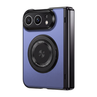 Axon M2 Blue MagSafe hinge case with rotating metal ring for iPhone Fold - rear view