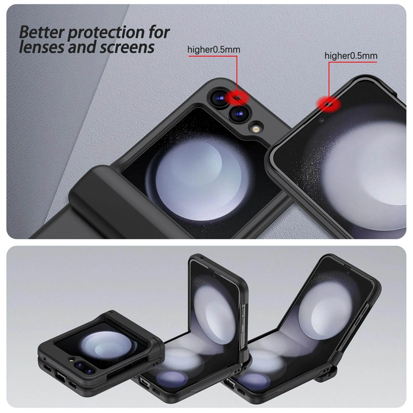 Levantar - Cubrir pantalla y lentes, protegido